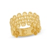 Beaded Multi-Row Band In 10K Gold - Size 7