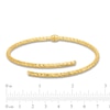 Thumbnail Image 3 of Diamond-Cut Open Wrap Hinged Bangle in Hollow 14K Gold - 7.25"