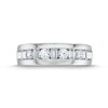 Thumbnail Image 4 of Men's Alternating 1 CT. T.W. Baguette-Cut Certified Lab-Grown Diamond Band in 14K White Gold (F/VS2)