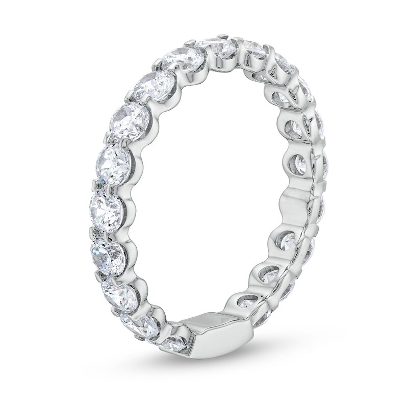 Main Image 3 of 2 CT. T.W. Certified Lab-Grown Diamond Eternity Band in 14K White Gold (F/VS2) - Size 7