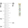 Thumbnail Image 2 of Alternating Opal and Diamond Accent Huggie Hoop Earrings in 10K Gold
