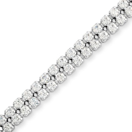 2 CT. T.W. Lab-Grown Diamond Tennis Bracelet in 14K White Gold (F/SI2)