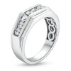 Thumbnail Image 3 of 1 CT. T.W. Certified Lab-Grown Diamond Squared Band in 14K White Gold (F/VS2)