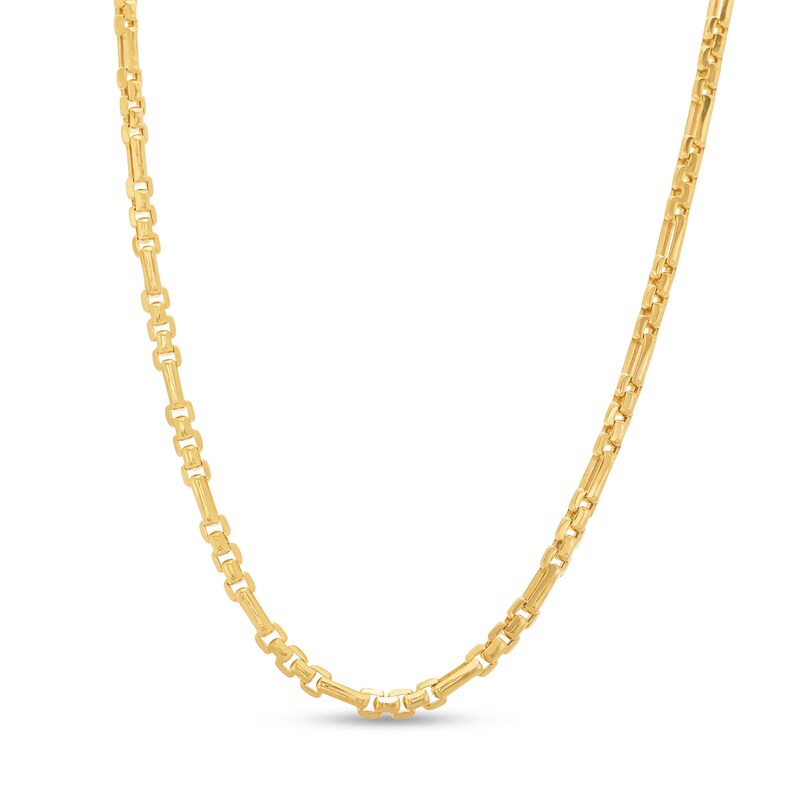 Main Image 1 of 3.0mm Box Chain Necklace in Semi-Solid 14K Gold - 22"