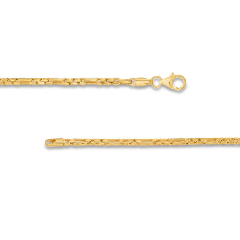 Main Image 3 of 3.0mm Box Chain Necklace in Semi-Solid 14K Gold - 22"