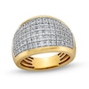 Thumbnail Image 1 of 1-1/2 CT. T.W. Diamond Multi-Row Dome Ring in 10K Gold