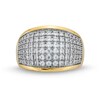Thumbnail Image 4 of 1-1/2 CT. T.W. Diamond Multi-Row Dome Ring in 10K Gold