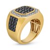 Thumbnail Image 3 of 2 CT. T.W. Black and White Diamond Octagon-Top Ring in 10K Gold