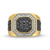 Thumbnail Image 4 of 2 CT. T.W. Black and White Diamond Octagon-Top Ring in 10K Gold