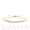 Thumbnail Image 3 of 1/2 CT. T.W. Diamond "XO" Alternating Bolo Bracelet in 10K Gold - 9"