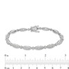 Thumbnail Image 3 of 2 CT. T.W. Multi-Diamond Marquise and Round Link Alternating Bracelet in 10K White Gold