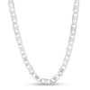 Thumbnail Image 1 of 6.2mm Diamond-Cut Valentino Chain Necklace in Solid Sterling Silver  - 22"