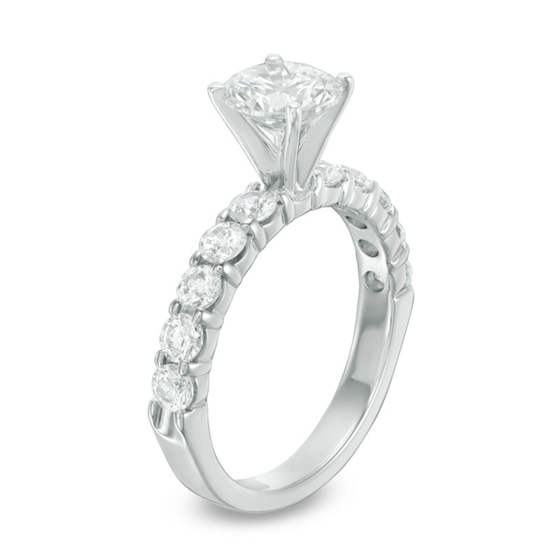 Main Image 2 of 2 CT. T.W. Certified Diamond Engagement Ring in 14K White Gold (I/SI2)