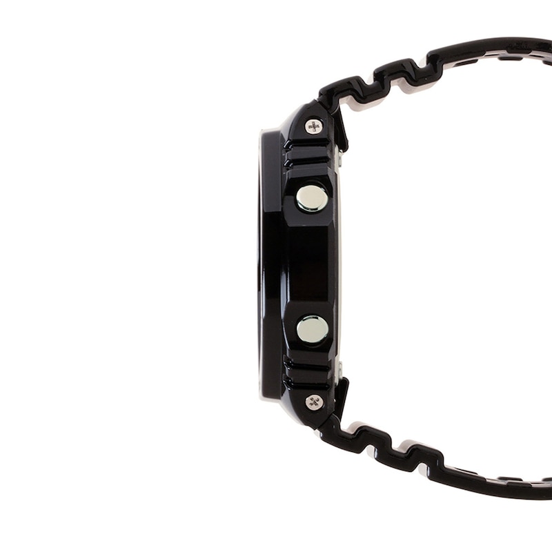 Main Image 3 of Men's Casio G-Shock Classic Analog-Digital Black Resin Strap Watch with Gold-Tone Dial (Model: GA2100GB-1A)