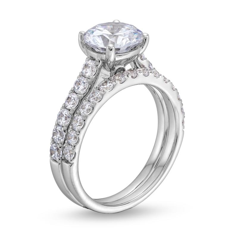 Main Image 3 of 3 CT. T.W. Certified Lab-Grown Diamond Bridal Set in 14K White Gold (F/VS2)