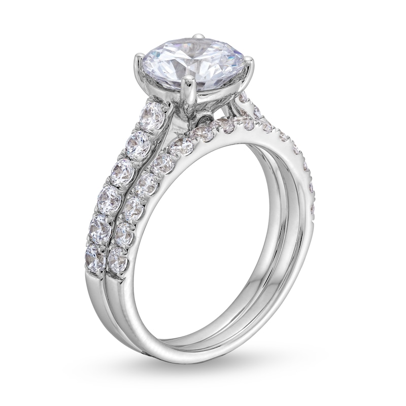 3 CT. T.W. Certified Lab-Created Diamond Bridal Set in 14K White Gold (F/VS2)