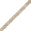Thumbnail Image 1 of 5 CT. T.W. Diamond Square Links Bracelet in 10K Gold - 8.5"
