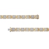 Thumbnail Image 3 of 5 CT. T.W. Diamond Square Links Bracelet in 10K Gold - 8.5"