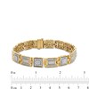 Thumbnail Image 4 of 5 CT. T.W. Diamond Square Links Bracelet in 10K Gold - 8.5"