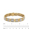 Thumbnail Image 3 of Men's 5 CT. T.W. Diamond Square Links Bracelet in 10K Gold - 8.5"