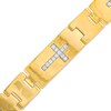 Thumbnail Image 0 of Men's 5/8 CT. T.W. Diamond Cross Link Bracelet in 14K Gold - 8.5"