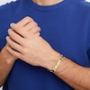 Thumbnail Image 2 of Men's 5/8 CT. T.W. Diamond Cross Link Bracelet in 14K Gold - 8.5"