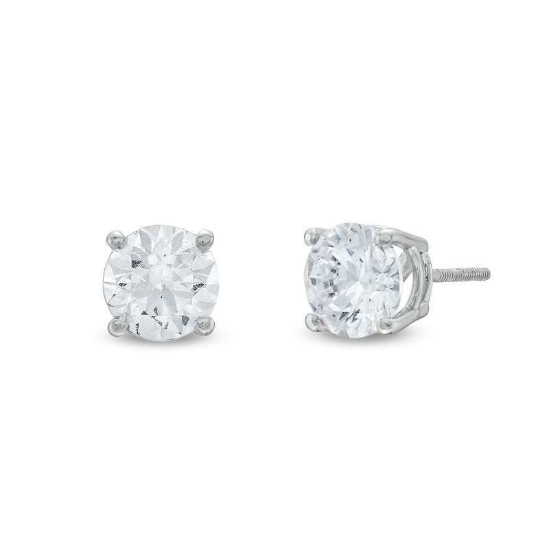 Main Image 1 of 2 CT. T.W. Certified Lab-Grown Diamond Solitaire Stud Earrings in 14K White Gold (I/SI2)