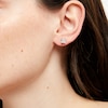 Thumbnail Image 2 of 2 CT. T.W. Certified Princess-Cut Lab-Grown Diamond Solitaire Stud Earrings in 14K White Gold (I/SI2)
