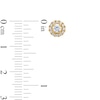 Thumbnail Image 3 of 1/2 CT. T.W. Diamond Frame Stud Earrings in 10K Gold (J/I2)