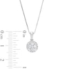 Thumbnail Image 4 of 1/2 CT. T.W. Multi Lab-Grown Diamond Pendant in 14K White Gold (F/SI2)