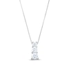 Thumbnail Image 1 of 1 CT. T.W. Journey Certified Lab-Grown Diamond Three Stone Pendant in 14K White Gold (F/SI2)