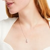 Thumbnail Image 1 of 1 CT. T.W. Journey Certified Lab-Created Diamond Three Stone Pendant in 14K White Gold (F/SI2)