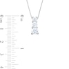 Thumbnail Image 4 of 1 CT. T.W. Journey Certified Lab-Grown Diamond Three Stone Pendant in 14K White Gold (F/SI2)