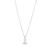 Thumbnail Image 0 of 1/4 CT. T.W. Journey Certified Lab-Created Diamond Three Stone Pendant in 14K White Gold (F/SI2)