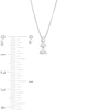 Thumbnail Image 4 of 1/4 CT. T.W. Journey Certified Lab-Grown Diamond Three Stone Pendant in 14K White Gold (F/SI2)