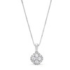 Thumbnail Image 1 of 1 CT. T.W. Cushion Multi Certified Lab-Grown Diamond Pendant in 14K White Gold (F/SI2)