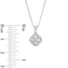 Thumbnail Image 4 of 1 CT. T.W. Cushion Multi Certified Lab-Grown Diamond Pendant in 14K White Gold (F/SI2)