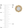 Thumbnail Image 3 of 1/2 CT. T.W. Multi-Diamond Frame Vintage-Style Stud Earrings in 10K Gold