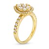 Thumbnail Image 2 of 1-1/4 CT. T.W. Pear-Shaped Multi-Diamond Frame Engagement Ring in 14K Gold