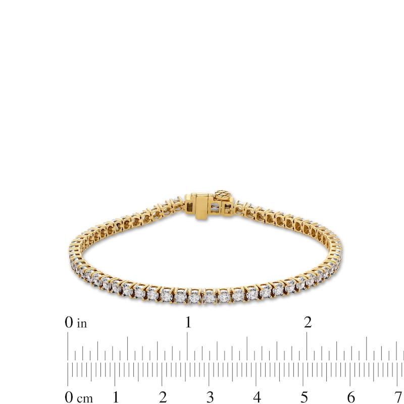 Main Image 3 of 2 CT. T.W. Diamond Tennis Bracelet in 10K Gold - 7.25"