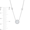 Thumbnail Image 3 of 3/4 CT. T.W. Diamond Frame Station Necklace in 14K White Gold