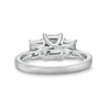 Thumbnail Image 5 of 2 CT. T.W. Emerald-Cut Certified Lab-Grown Diamond Past Present Future® Engagement Ring in 14K White Gold (F/VS2)