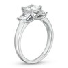 Thumbnail Image 2 of 2 CT. T.W. Princess-Cut Certified Lab-Created Diamond Past Present Future® Engagement Ring in 14K White Gold (F/VS2)