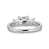Thumbnail Image 5 of 2 CT. T.W. Princess-Cut Certified Lab-Grown Diamond Past Present Future® Engagement Ring in 14K White Gold (F/VS2)