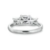 Thumbnail Image 5 of 2 CT. T.W. Cushion-Cut Certified Lab-Grown Diamond Past Present Future® Engagement Ring in 14K White Gold (F/VS2)