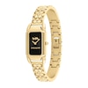 Thumbnail Image 2 of Ladies' Coach Cadie Crystal Accent Gold-Tone IP Bangle Watch with Rectangular Black Dial (Model: 14504250)
