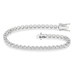 3 CT. T.W.  Lab-Grown Tennis Bracelet in 14K White Gold (F/SI2)
