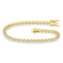 3 CT. T.W.  Lab-Grown Tennis Bracelet in 14K Gold (F/SI2)