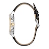 Thumbnail Image 2 of Men's Bulova Black Leather Strap Chronograph Watch with Mother-of-Pearl Skeleton Dial (Model: 98A218)