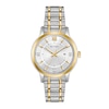Thumbnail Image 1 of Ladies' Bulova Classic Diamond Accent Two-Tone Watch with Silver-Tone Dial (Model: 98P175)